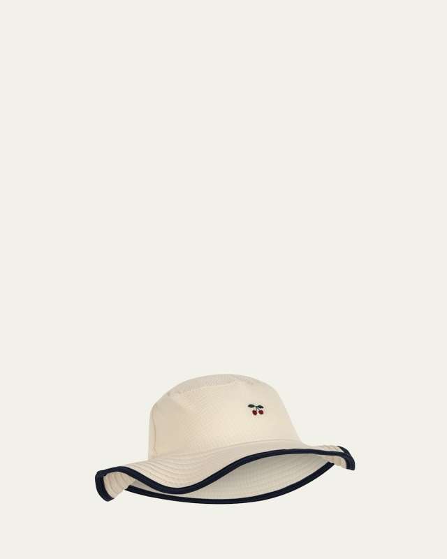 Girl's Sailor Ribbed Bucket Hat, Size 12M-8